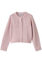 【アルアバイル/allureville】の【Loulou Willoughby】GRAINYラメカーディガン ピンク|ID:prp329100004763627