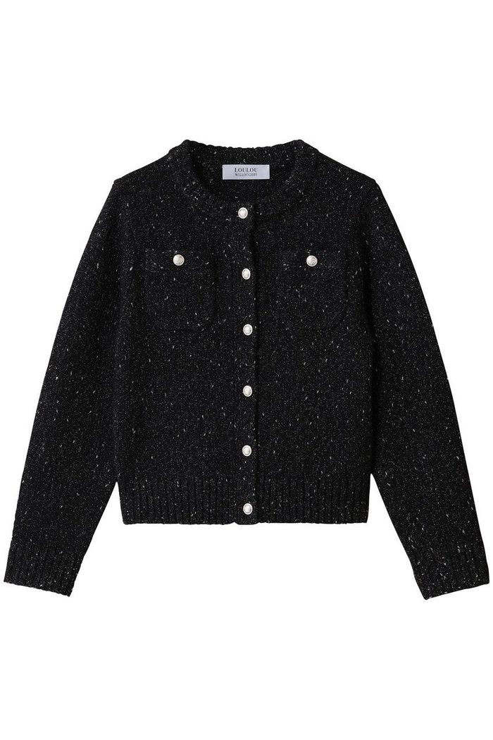 【アルアバイル/allureville】の【Loulou Willoughby】GRAINYラメカーディガン インテリア・キッズ・メンズ・レディースファッション・服の通販 founy(ファニー) https://founy.com/ ファッション Fashion レディースファッション Fashion for Women トップス・カットソー Cut & Sew Tops ニット Knit Tops & Sweaters カーディガン・羽織り Layered Style Cardigans エレガント 上品 Elegant カーディガン Cardigan, Knitwear コンパクト Compact, Small Size デニム Denim, Jeans Material フロント Front, Front Design |ID: prp329100004763627 ipo3291000000034483759