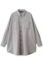 【ミズイロ インド/mizuiro ind】のwide shirt with pockets シャツ l.gray|ID: prp329100004763629 ipo3291000000034483769