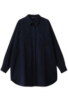 【ミズイロ インド/mizuiro ind】のwide shirt with pockets シャツ navy|ID: prp329100004763629 ipo3291000000034504722