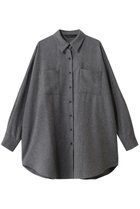 【ミズイロ インド/mizuiro ind】のwide shirt with pockets シャツ gray|ID: prp329100004763629 ipo3291000000034504723