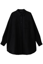 【ミズイロ インド/mizuiro ind】のwide shirt with pockets シャツ black|ID: prp329100004763629 ipo3291000000034504724