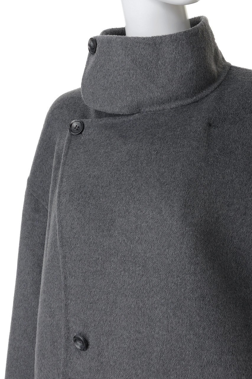 【ミディウミソリッド/MIDIUMISOLID】のスタンドリバーコート 人気、トレンドファッション・服の通販 founy(ファニー) 　ファッション　Fashion　レディースファッション　Fashion for Women　アウター　Coat / Outerwear Collection　コート・ロングコート・ピーコート　Long Coats, Peacoats & More　インナー　Innerwear　ショート　Short, Short Length　スタンド　Stand Collar, Upright Stand　other-5|ID: prp329100004763630 ipo3291000000035680707