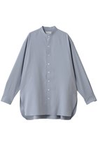 【ミディウミソリッド/MIDIUMISOLID】のband collar long shit シャツ 人気、トレンドファッション・服の通販 founy(ファニー) ファッション Fashion レディースファッション Fashion for Women トップス・カットソー Cut & Sew Tops シャツ・ブラウス・オフィスカジュアル Elegant Blouses & Button-Ups スリーブ Sleeve, Long Sleeve / Short Sleeve ロング Long, Long-Length エレガント 上品 Elegant 新作・新入荷 New Arrivals / New In 羽織 Haori, Light Jacket thumbnail l.gray|ID: prp329100004763632 ipo3291000000034483796