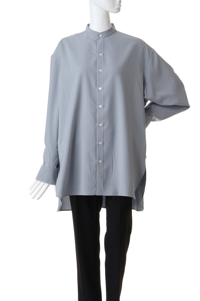【ミディウミソリッド/MIDIUMISOLID】のband collar long shit シャツ 人気、トレンドファッション・服の通販 founy(ファニー) ファッション Fashion レディースファッション Fashion for Women トップス・カットソー Cut & Sew Tops シャツ・ブラウス・オフィスカジュアル Elegant Blouses & Button-Ups スリーブ Sleeve, Long Sleeve / Short Sleeve ロング Long, Long-Length エレガント 上品 Elegant 新作・新入荷 New Arrivals / New In 羽織 Haori, Light Jacket other-2|ID: prp329100004763632 ipo3291000000034483797