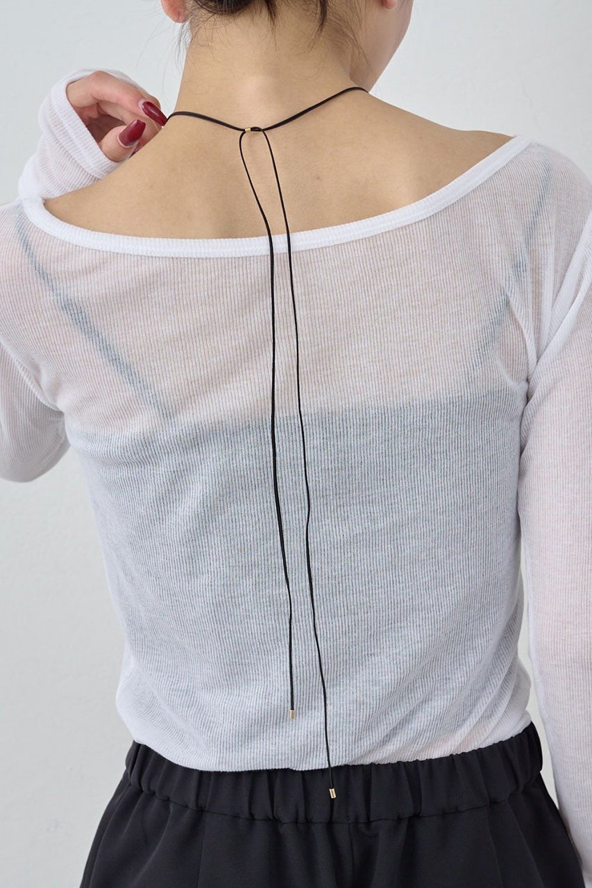 【ガリャルダガランテ/GALLARDAGALANTE】のリングトップコードネックレス 人気、トレンドファッション・服の通販 founy(ファニー) 　ファッション　Fashion　レディースファッション　Fashion for Women　ジュエリー　Jewelry　ファッションリング　Fashion Rings　ネックレス　Necklaces & Pendants　カットソー　Cut and Sewn Top　ネックレス　Necklace, Pendant Necklace　モチーフ　Motif, Design Theme　エレガント 上品　Elegant　other-4|ID: prp329100004764643 ipo3291000000036137147