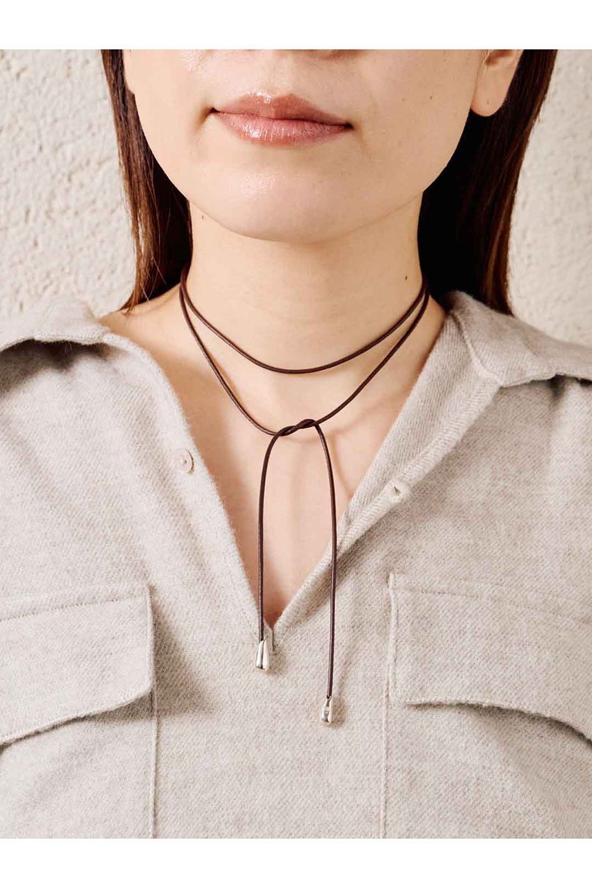 【エスケーパーズ アナザーワールド/ESCAPERS AN OTHER WORLD】の【SOPHIE BUHAI】Elegant Shoelace チョーカー(ブラウン) 人気、トレンドファッション・服の通販 founy(ファニー) ファッション Fashion レディースファッション Fashion for Women ジュエリー Jewelry ネックレス Necklaces & Pendants シルバー Silver, Metallic Silver シンプル Simple, Minimal チョーカー Tulle, Mesh Fabric ネックレス Necklace, Pendant Necklace エレガント 上品 Elegant 新作・新入荷 New Arrivals / New In other-2|ID: prp329100004764683 ipo3291000000034494613