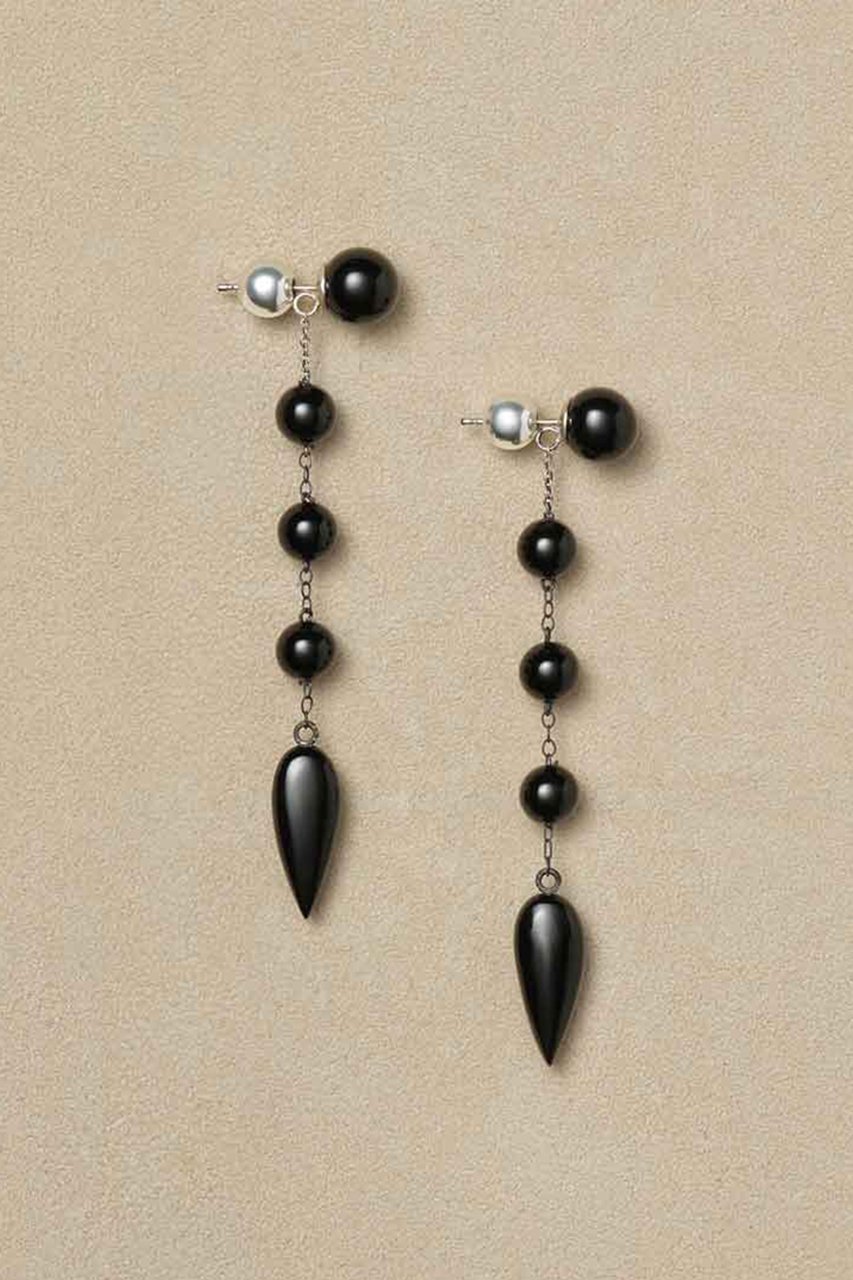 【エスケーパーズ アナザーワールド/ESCAPERS AN OTHER WORLD】の【SOPHIE BUHAI】Small Phoenician ピアス(オニキス) 人気、トレンドファッション・服の通販 founy(ファニー) ファッション Fashion レディースファッション Fashion for Women ジュエリー Jewelry ファッションリング Fashion Rings イヤリング・フープ・ドロップタイプ Hoop, Drop & Clip Earrings イヤリング Earrings シルバー Silver, Metallic Silver チェーン Chain, Chain Strap ドロップ Drop Shoulder, Dropped Style ハンド Hand, Handmade モダン Modern, Contemporary ラグジュアリー Luxury, Elegant 新作・新入荷 New Arrivals / New In other-3|ID: prp329100004764684 ipo3291000000034494623