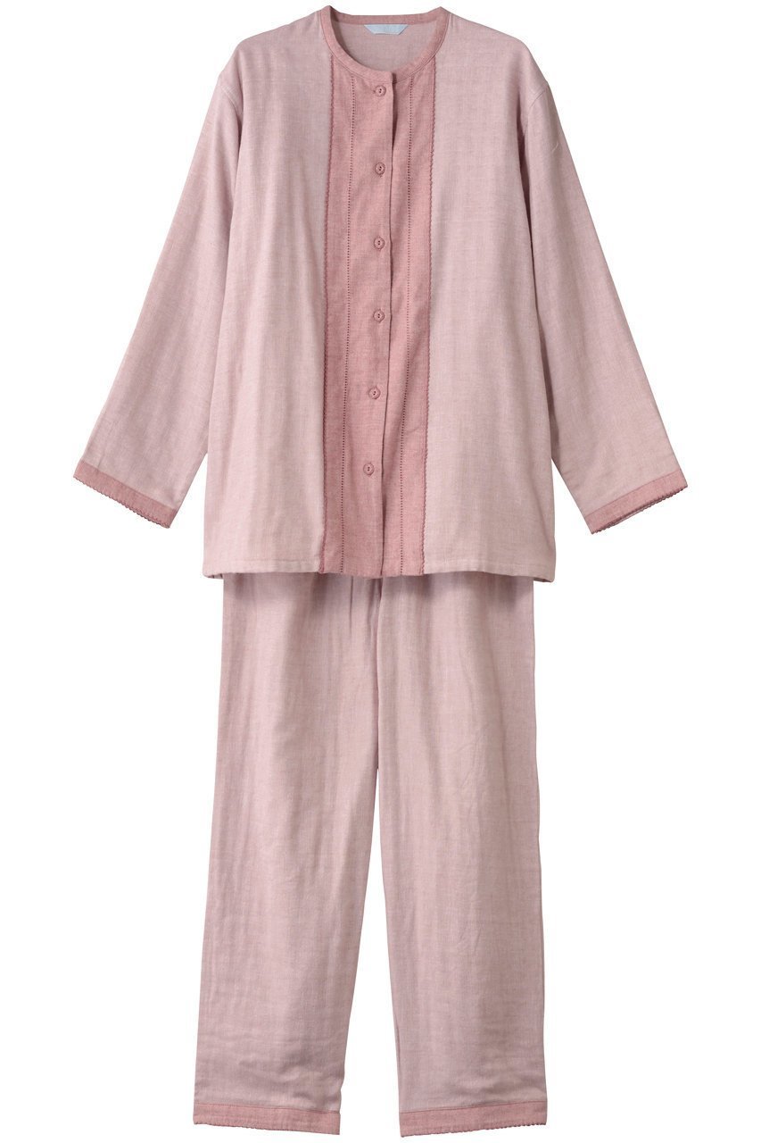 【キッドブルー/KID BLUE / GOODS】の25起毛トリプルガーゼパジャマ インテリア・キッズ・メンズ・レディースファッション・服の通販 founy(ファニー) 　パジャマ　Pajamas, Sleepwear　フェミニン　Feminine, Girly　定番　Standard, Basic Item　新作・新入荷　New Arrivals / New In　ピンク|ID: prp329100004764736 ipo3291000000034494985