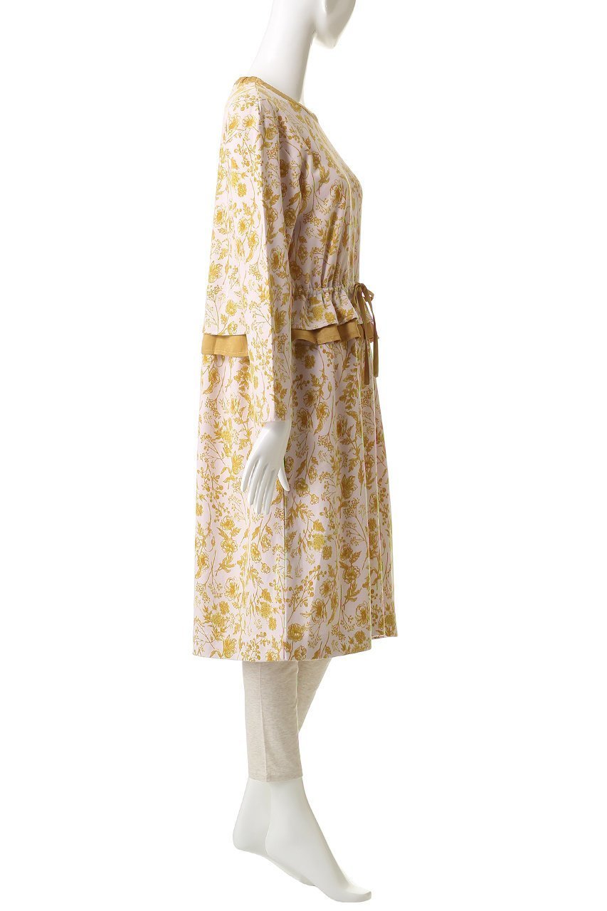 【キッドブルー/KID BLUE / GOODS】の25フルールPtNナイティ(スパッツつき) 人気、トレンドファッション・服の通販 founy(ファニー) 　エレガント 上品　Elegant　ギャザー　Gathered, Ruffled　パジャマ　Pajamas, Sleepwear　フラワー　Flower, Floral　フロント　Front, Front Design　プリント　Print, Printed Pattern　リラックス　Relax, Relaxed Fit　新作・新入荷　New Arrivals / New In　other-3|ID: prp329100004764737 ipo3291000000034494995