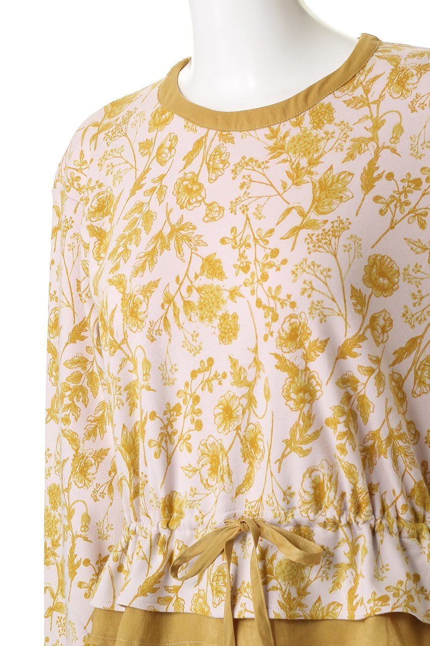 【キッドブルー/KID BLUE / GOODS】の25フルールPtNナイティ(スパッツつき) 人気、トレンドファッション・服の通販 founy(ファニー) 　エレガント 上品　Elegant　ギャザー　Gathered, Ruffled　パジャマ　Pajamas, Sleepwear　フラワー　Flower, Floral　フロント　Front, Front Design　プリント　Print, Printed Pattern　リラックス　Relax, Relaxed Fit　新作・新入荷　New Arrivals / New In　other-5|ID: prp329100004764737 ipo3291000000034494997