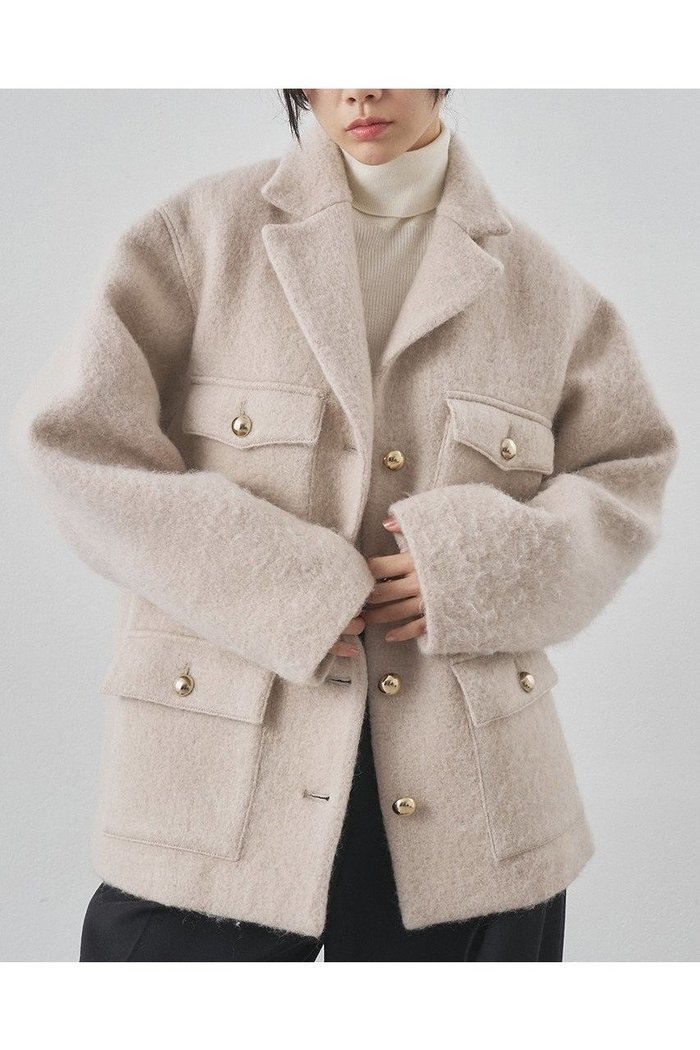 【ウィムガゼット/Whim Gazette】のシャギーサファリジャケット インテリア・キッズ・メンズ・レディースファッション・服の通販 founy(ファニー) https://founy.com/ ファッション Fashion レディースファッション Fashion for Women アウター Coat / Outerwear Collection レディースジャケット・軽アウター Jackets ウォーム Warm Fabric エアリー Airy Texture ジャケット Jacket, Outerwear スマート Smart, Elegant メタル Metal, Metal Parts ラグジュアリー Luxury, Elegant ループ Loop, Loop Knit 新作・新入荷 New Arrivals / New In |ID: prp329100004764743 ipo3291000000034495042