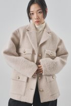 【ウィムガゼット/Whim Gazette】のシャギーサファリジャケット ベージュ|ID: prp329100004764743 ipo3291000000036206662