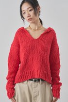 【ウィムガゼット/Whim Gazette】のローゲージスキッパープルオーバー レッド|ID: prp329100004764747 ipo3291000000034495079