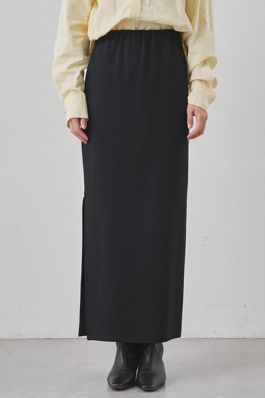 【ウィムガゼット/Whim Gazette】のストレッチジャージスカート 人気、トレンドファッション・服の通販 founy(ファニー) 　ファッション　Fashion　レディースファッション　Fashion for Women　スカート　Skirts　ロングスカート　Long Skirts / Maxi & Midi Skirts　オレンジ　Orange　ギャザー　Gathered, Ruffled　シンプル　Simple, Minimal　ストレッチ　Stretch, Stretchy Fabric　スリット　Slit, Slit Detail　ベーシック　Basic, Essential　ロング　Long, Long-Length　エレガント 上品　Elegant　 other-1|ID: prp329100004764748 ipo3291000000035359893