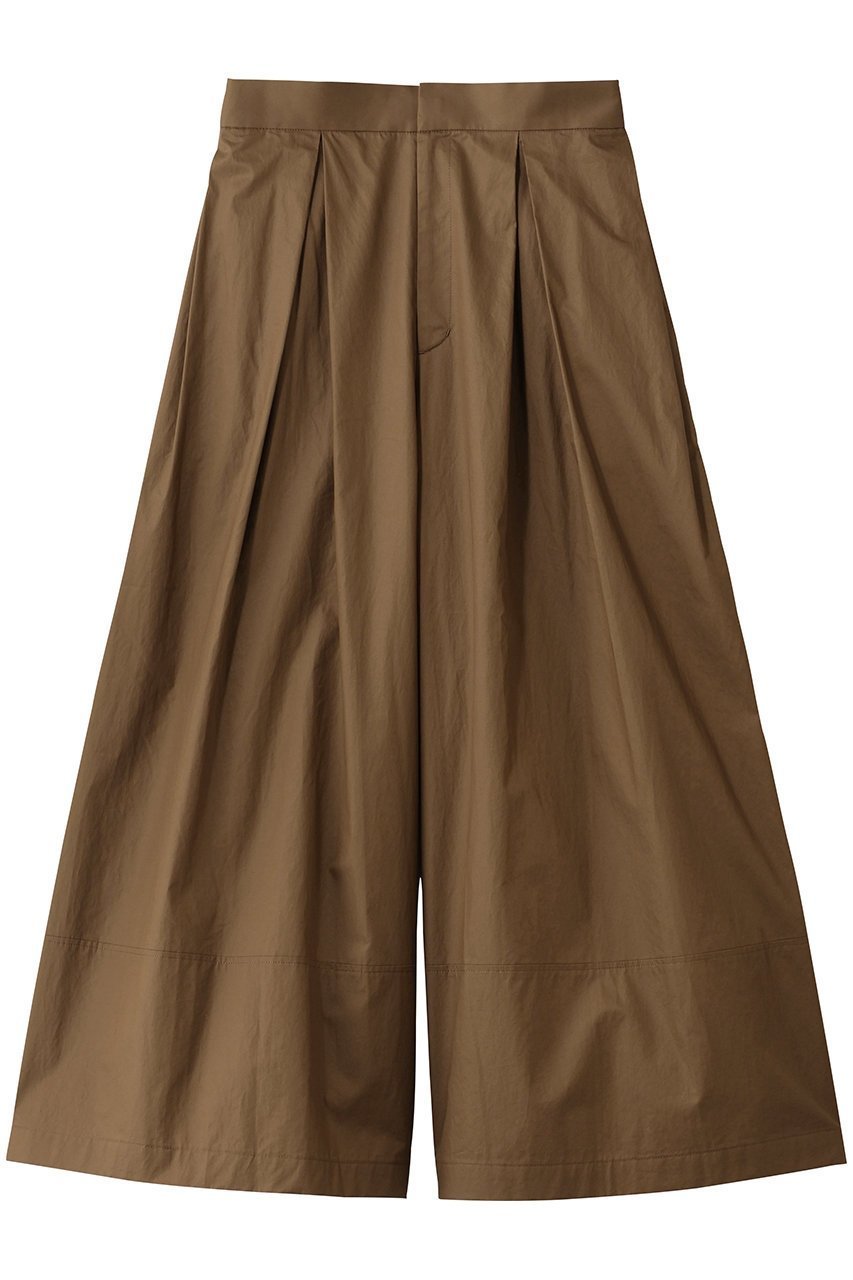 【プレインピープル/PLAIN PEOPLE】のコンパクトツイルタックワイドパンツ インテリア・キッズ・メンズ・レディースファッション・服の通販 founy(ファニー) 　ファッション　Fashion　レディースファッション　Fashion for Women　パンツ　Pants & Trousers　カットソー　Cut and Sewn Top　バランス　Balance, Style Balance　モダン　Modern, Contemporary　リラックス　Relax, Relaxed Fit　ワイド　Wide, Wide Fit　ブラウン|ID: prp329100004764752 ipo3291000000036077008