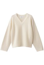 【プルミエ アロンディスモン/1er Arrondissement】のウールナイロン畦Vネックプルオーバー 人気、トレンドファッション・服の通販 founy(ファニー) ファッション Fashion レディースファッション Fashion for Women トップス・カットソー Cut & Sew Tops ニット Knit Tops & Sweaters カジュアルプルオーバー・ニットトップス Pullovers & Knit Tops / Casual Pullovers Vネックトップス V-Neck Tops / V-Cut Neckline Shirts シンプル Simple, Minimal フォルム Silhouette, Form ワイド Wide, Wide Fit 今季 This Season, Current Season 新作・新入荷 New Arrivals / New In 畦 Ribbed Knit thumbnail オフホワイト|ID: prp329100004764758 ipo3291000000034495164