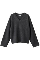 【プルミエ アロンディスモン/1er Arrondissement】のウールナイロン畦Vネックプルオーバー 人気、トレンドファッション・服の通販 founy(ファニー) ファッション Fashion レディースファッション Fashion for Women トップス・カットソー Cut & Sew Tops ニット Knit Tops & Sweaters カジュアルプルオーバー・ニットトップス Pullovers & Knit Tops / Casual Pullovers Vネックトップス V-Neck Tops / V-Cut Neckline Shirts シンプル Simple, Minimal フォルム Silhouette, Form ワイド Wide, Wide Fit 今季 This Season, Current Season 新作・新入荷 New Arrivals / New In 畦 Ribbed Knit thumbnail チャコールグレー|ID: prp329100004764758 ipo3291000000034495165