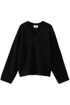 【プルミエ アロンディスモン/1er Arrondissement】のウールナイロン畦Vネックプルオーバー 人気、トレンドファッション・服の通販 founy(ファニー) ファッション Fashion レディースファッション Fashion for Women トップス・カットソー Cut & Sew Tops ニット Knit Tops & Sweaters カジュアルプルオーバー・ニットトップス Pullovers & Knit Tops / Casual Pullovers Vネックトップス V-Neck Tops / V-Cut Neckline Shirts シンプル Simple, Minimal フォルム Silhouette, Form ワイド Wide, Wide Fit 今季 This Season, Current Season 新作・新入荷 New Arrivals / New In 畦 Ribbed Knit thumbnail ブラック|ID: prp329100004764758 ipo3291000000034495166