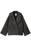 【プルミエ アロンディスモン/1er Arrondissement】のへリンボンラメツイードショートコート 人気、トレンドファッション・服の通販 founy(ファニー) ファッション Fashion レディースファッション Fashion for Women アウター Coat / Outerwear Collection コート・ロングコート・ピーコート Long Coats, Peacoats & More ショート Short, Short Length ツイード Twill, Twill Weave バランス Balance, Style Balance フォルム Silhouette, Form リラックス Relax, Relaxed Fit ワイド Wide, Wide Fit エレガント 上品 Elegant 新作・新入荷 New Arrivals / New In |ID:prp329100004764759