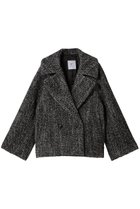 【プルミエ アロンディスモン/1er Arrondissement】のへリンボンラメツイードショートコート 人気、トレンドファッション・服の通販 founy(ファニー) ファッション Fashion レディースファッション Fashion for Women アウター Coat / Outerwear Collection コート・ロングコート・ピーコート Long Coats, Peacoats & More ショート Short, Short Length ツイード Twill, Twill Weave バランス Balance, Style Balance フォルム Silhouette, Form リラックス Relax, Relaxed Fit ワイド Wide, Wide Fit エレガント 上品 Elegant 新作・新入荷 New Arrivals / New In thumbnail ブラック|ID: prp329100004764759 ipo3291000000034495172