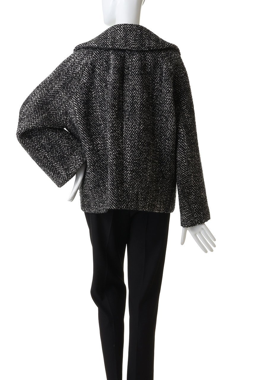 【プルミエ アロンディスモン/1er Arrondissement】のへリンボンラメツイードショートコート 人気、トレンドファッション・服の通販 founy(ファニー) 　ファッション　Fashion　レディースファッション　Fashion for Women　アウター　Coat / Outerwear Collection　コート・ロングコート・ピーコート　Long Coats, Peacoats & More　ショート　Short, Short Length　ツイード　Twill, Twill Weave　バランス　Balance, Style Balance　フォルム　Silhouette, Form　リラックス　Relax, Relaxed Fit　ワイド　Wide, Wide Fit　エレガント 上品　Elegant　新作・新入荷　New Arrivals / New In　other-4|ID: prp329100004764759 ipo3291000000034495175