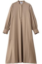 【プルミエ アロンディスモン/1er Arrondissement】のウールサテンシャツワンピース ベージュ|ID: prp329100004764760 ipo3291000000034495180