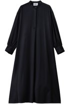 【プルミエ アロンディスモン/1er Arrondissement】のウールサテンシャツワンピース ネイビー|ID: prp329100004764760 ipo3291000000034495181