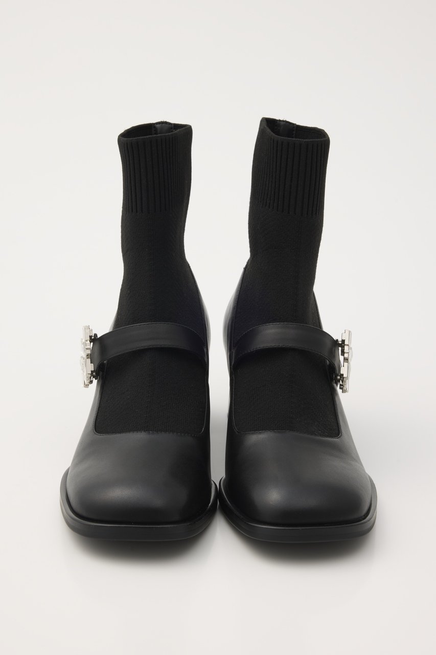 【スタッカート/STACCATO】のリコニットコンビブーツ 人気、トレンドファッション・服の通販 founy(ファニー) 　ファッション　Fashion　レディースファッション　Fashion for Women　ショート　Short, Short Length　ストーン　Stone, Gem-Like　フィット　Fit, Slim Fit　フェミニン　Feminine, Girly　フレア　Flare, Flared　ブロック　Block, Solid Block Pattern　リブニット　Rib Knit, Ribbed Knit　新作・新入荷　New Arrivals / New In　other-3|ID: prp329100004764763 ipo3291000000034495207