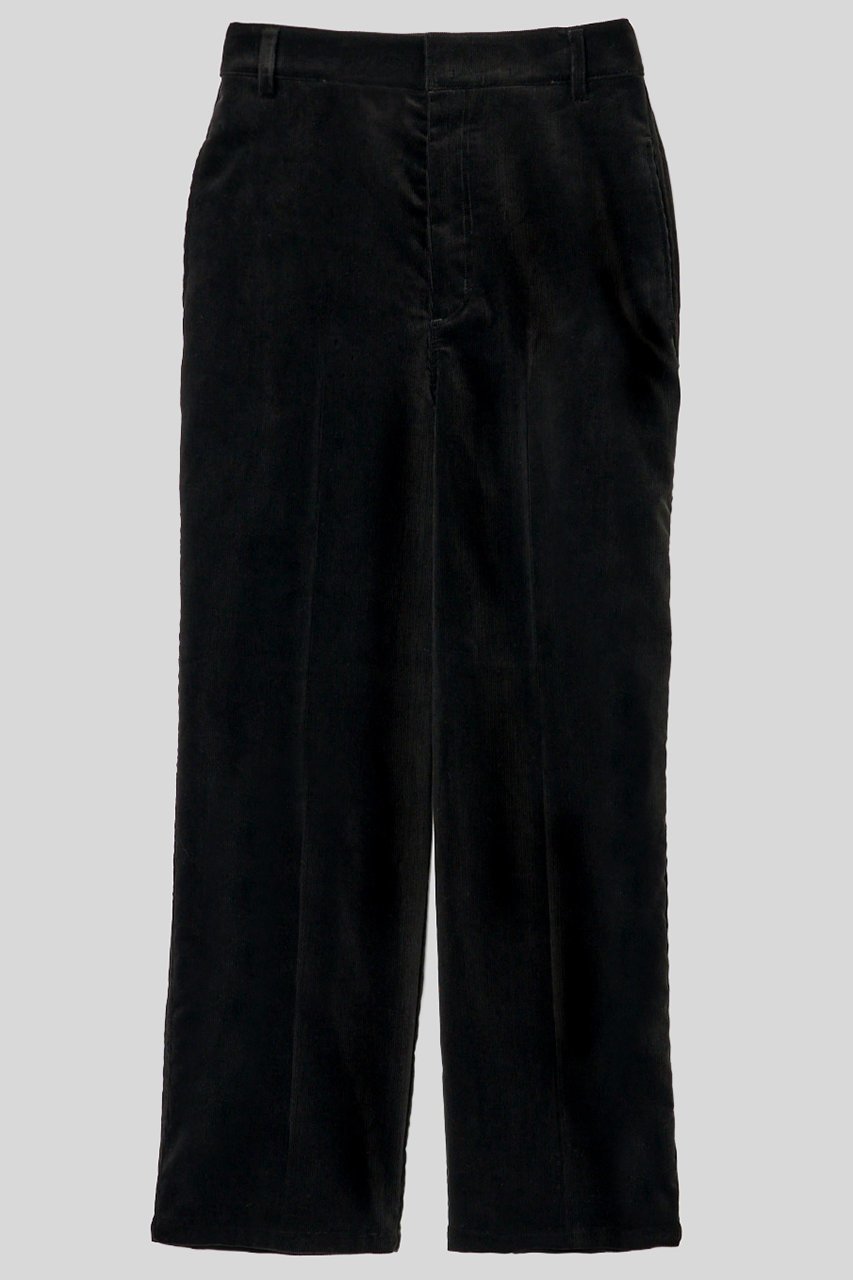 【イロット/IIROT】のフィンクスコットン スラックス インテリア・キッズ・メンズ・レディースファッション・服の通販 founy(ファニー) 　ファッション　Fashion　レディースファッション　Fashion for Women　パンツ　Pants & Trousers　コーデュロイ　Corduroy, Cord Fabric　シルク　Silk, 100% Silk　スラックス　Slacks, Dress Pants　エレガント 上品　Elegant　ブラック|ID: prp329100004764766 ipo3291000000035478690