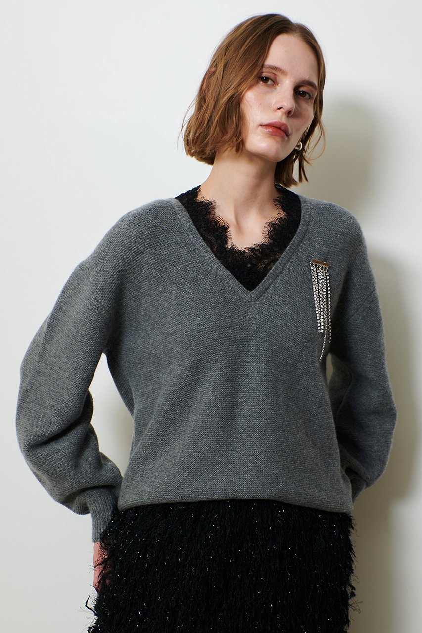 【アルアバイル/allureville】のレースドッキングプルオーバー 人気、トレンドファッション・服の通販 founy(ファニー) 　ファッション　Fashion　レディースファッション　Fashion for Women　トップス・カットソー　Cut & Sew Tops　ニット　Knit Tops & Sweaters　カジュアルプルオーバー・ニットトップス　Pullovers & Knit Tops / Casual Pullovers　2026年　2026　おすすめ　Recommended / Our Picks　タートル　Turtleneck, Turtle Collar　チュール　Tulip, Tulip Motif　レース　Lace, Lace Fabric　夏　Summer　春　Spring　S/S・春夏　SS, Spring/Summer, Warm Season　other-8|ID: prp329100004764775 ipo3291000000035359954