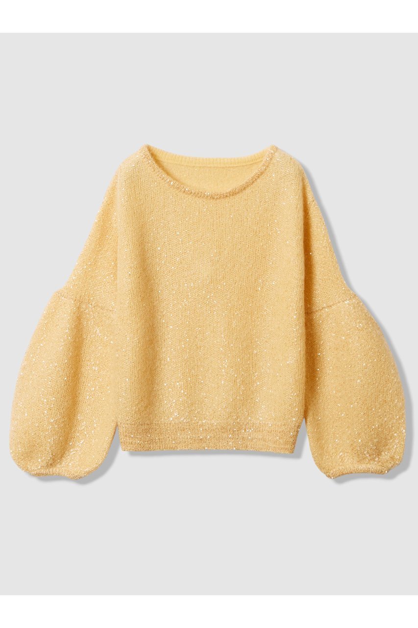 【アルアバイル/allureville】のモヘヤスパンコールプルオーバー 人気、トレンドファッション・服の通販 founy(ファニー) 　ファッション　Fashion　レディースファッション　Fashion for Women　トップス・カットソー　Cut & Sew Tops　ニット　Knit Tops & Sweaters　カジュアルプルオーバー・ニットトップス　Pullovers & Knit Tops / Casual Pullovers　2025年　2025　2025-2026秋冬・A/W　Autumn/Winter 2025–26 AW25–26　ジャカード／ジャガード　Jacquard, Woven Pattern　スパンコール　Sequins, Sequin Embellishment　スペシャル　Special, Limited Edition　スリーブ　Sleeve, Long Sleeve / Short Sleeve　ダブル　Double, Double-Breasted　フェミニン　Feminine, Girly　フレア　Flare, Flared　プリント　Print, Printed Pattern　ワイド　Wide, Wide Fit　エレガント 上品　Elegant　人気　Popular, Best Seller　A/W・秋冬　Autumn/Winter　 other-1|ID: prp329100004764776 ipo3291000000034495304