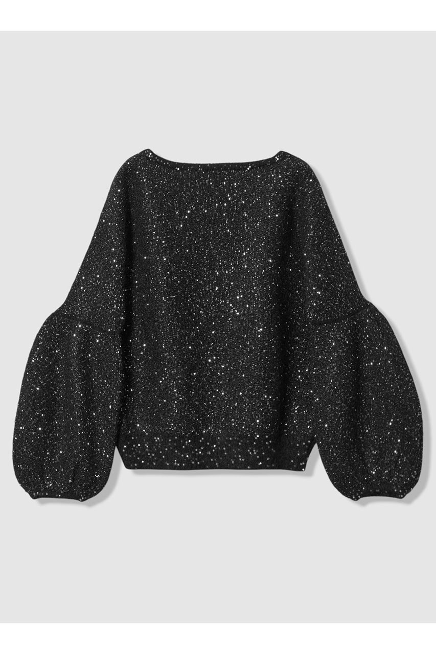 【アルアバイル/allureville】のモヘヤスパンコールプルオーバー 人気、トレンドファッション・服の通販 founy(ファニー) 　ファッション　Fashion　レディースファッション　Fashion for Women　トップス・カットソー　Cut & Sew Tops　ニット　Knit Tops & Sweaters　カジュアルプルオーバー・ニットトップス　Pullovers & Knit Tops / Casual Pullovers　2025年　2025　2025-2026秋冬・A/W　Autumn/Winter 2025–26 AW25–26　ジャカード／ジャガード　Jacquard, Woven Pattern　スパンコール　Sequins, Sequin Embellishment　スペシャル　Special, Limited Edition　スリーブ　Sleeve, Long Sleeve / Short Sleeve　ダブル　Double, Double-Breasted　フェミニン　Feminine, Girly　フレア　Flare, Flared　プリント　Print, Printed Pattern　ワイド　Wide, Wide Fit　エレガント 上品　Elegant　人気　Popular, Best Seller　A/W・秋冬　Autumn/Winter　other-2|ID: prp329100004764776 ipo3291000000034495308