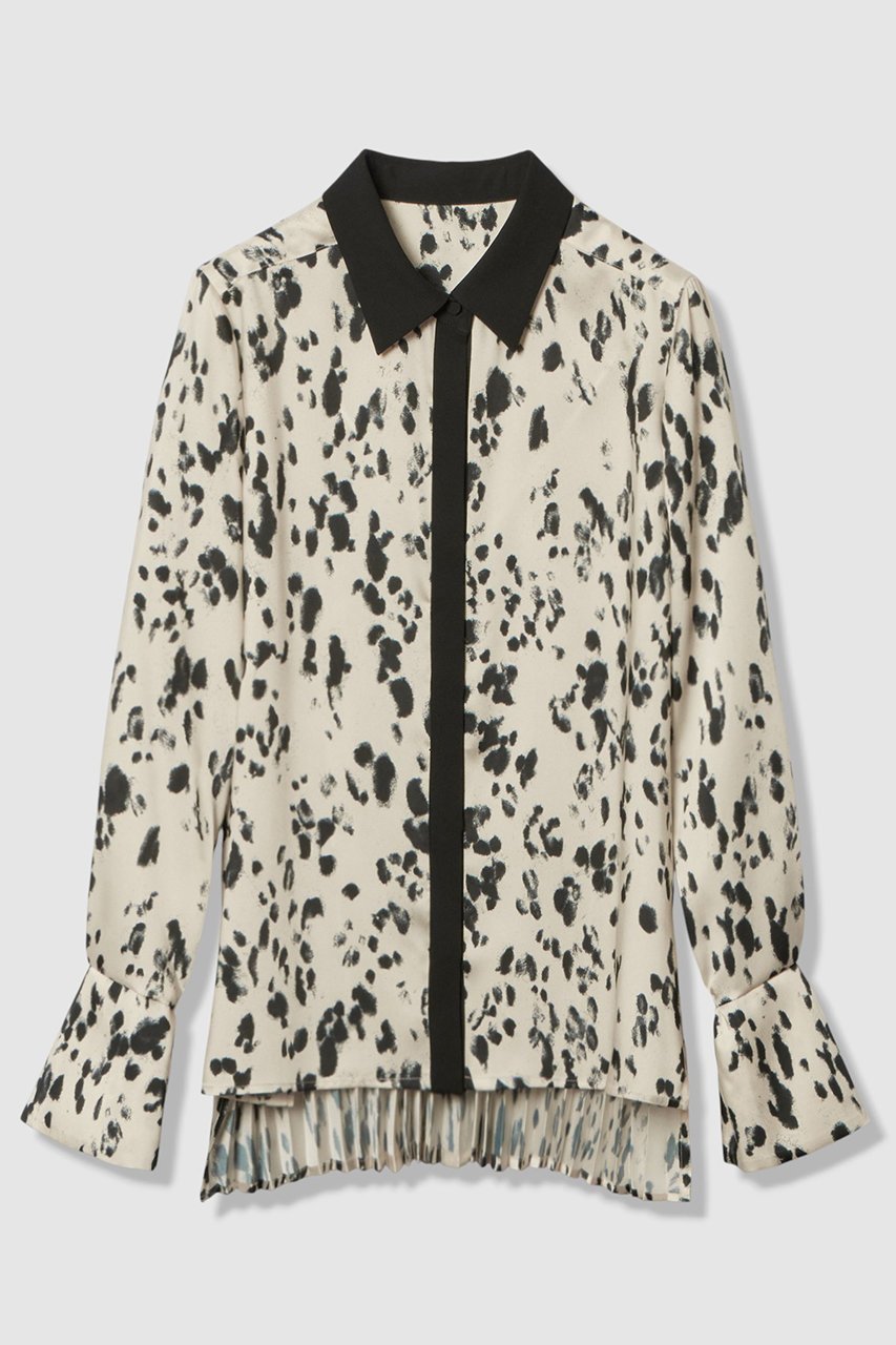 【アルアバイル/allureville】のOFFICINAバックプリーツブラウス 人気、トレンドファッション・服の通販 founy(ファニー) 　ファッション　Fashion　レディースファッション　Fashion for Women　トップス・カットソー　Cut & Sew Tops　シャツ・ブラウス・オフィスカジュアル　Elegant Blouses & Button-Ups　バッグ　Bags　2025年　2025　2025-2026秋冬・A/W　Autumn/Winter 2025–26 AW25–26　おすすめ　Recommended / Our Picks　クラシカル　Classical, Vintage-Inspired　スタイリッシュ　Stylish, Fashionable　スリーブ　Sleeve, Long Sleeve / Short Sleeve　フロント　Front, Front Design　プリント　Print, Printed Pattern　プリーツ　Pleats, Pleated　ボトム　Bottoms, Lower Wear　モノトーン　Monotone, Black and White　ロング　Long, Long-Length　エレガント 上品　Elegant　A/W・秋冬　Autumn/Winter　 other-1|ID: prp329100004764778 ipo3291000000034495318