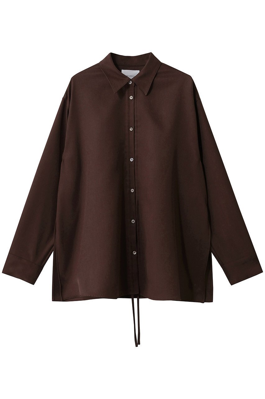 【ミディウミソリッド/MIDIUMISOLID】のdrawstring shirt シャツ 人気、トレンドファッション・服の通販 founy(ファニー) ファッション Fashion レディースファッション Fashion for Women トップス・カットソー Cut & Sew Tops シャツ・ブラウス・オフィスカジュアル Elegant Blouses & Button-Ups スラックス Slacks, Dress Pants スリーブ Sleeve, Long Sleeve / Short Sleeve デニム Denim, Jeans Material ドレープ Drape, Draping Fabric ベーシック Basic, Essential ロング Long, Long-Length 新作・新入荷 New Arrivals / New In other-1|ID: prp329100004765854 ipo3291000000034504610