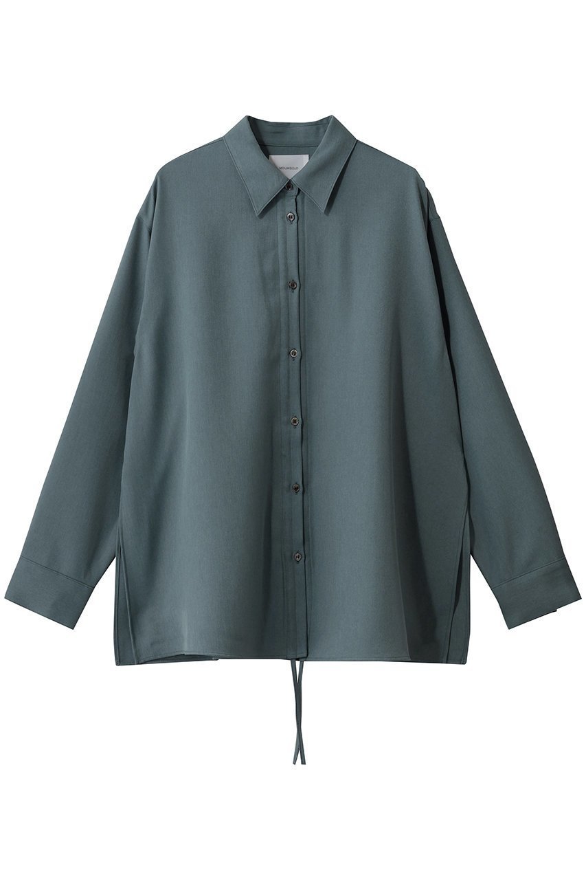 【ミディウミソリッド/MIDIUMISOLID】のdrawstring shirt シャツ インテリア・キッズ・メンズ・レディースファッション・服の通販 founy(ファニー) ファッション Fashion レディースファッション Fashion for Women トップス・カットソー Cut & Sew Tops シャツ・ブラウス・オフィスカジュアル Elegant Blouses & Button-Ups スラックス Slacks, Dress Pants スリーブ Sleeve, Long Sleeve / Short Sleeve デニム Denim, Jeans Material ドレープ Drape, Draping Fabric ベーシック Basic, Essential ロング Long, Long-Length 新作・新入荷 New Arrivals / New In l.gray|ID: prp329100004765854 ipo3291000000034504613
