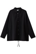 【ミディウミソリッド/MIDIUMISOLID】のドローストリングシャツ black|ID: prp329100004765854 ipo3291000000035729496