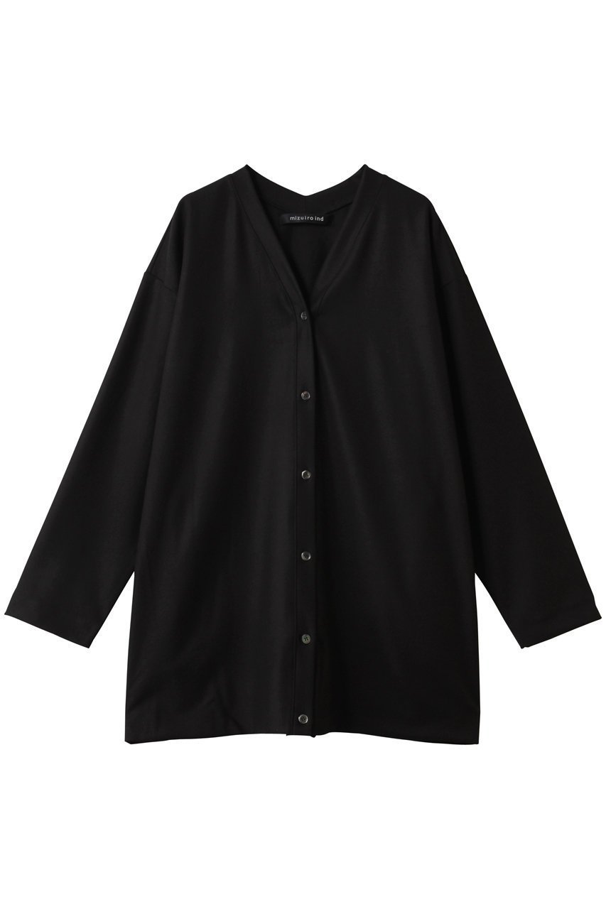 【ミズイロ インド/mizuiro ind】のVネックカーディガン インテリア・キッズ・メンズ・レディースファッション・服の通販 founy(ファニー) 　ファッション　Fashion　レディースファッション　Fashion for Women　トップス・カットソー　Cut & Sew Tops　ニット　Knit Tops & Sweaters　カーディガン・羽織り　Layered Style Cardigans　Vネックトップス　V-Neck Tops / V-Cut Neckline Shirts　カーディガン　Cardigan, Knitwear　シンプル　Simple, Minimal　バランス　Balance, Style Balance　black|ID: prp329100004765856 ipo3291000000034544236
