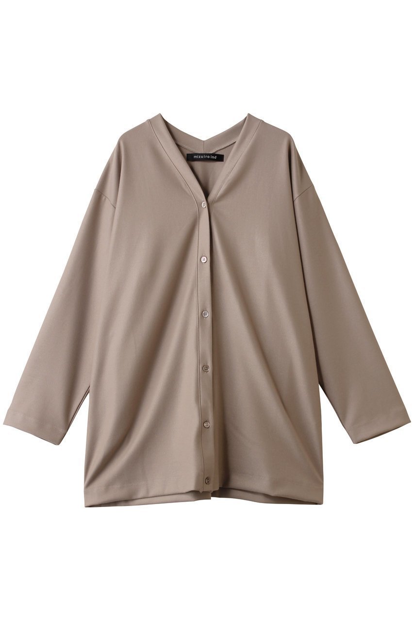 【ミズイロ インド/mizuiro ind】のVネックカーディガン インテリア・キッズ・メンズ・レディースファッション・服の通販 founy(ファニー) 　ファッション　Fashion　レディースファッション　Fashion for Women　トップス・カットソー　Cut & Sew Tops　ニット　Knit Tops & Sweaters　カーディガン・羽織り　Layered Style Cardigans　Vネックトップス　V-Neck Tops / V-Cut Neckline Shirts　カーディガン　Cardigan, Knitwear　シンプル　Simple, Minimal　バランス　Balance, Style Balance　beige|ID: prp329100004765856 ipo3291000000035680731