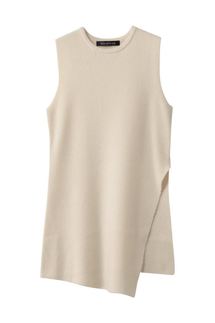 【ミズイロ インド/mizuiro ind】のside slit rib vest ベスト インテリア・キッズ・メンズ・レディースファッション・服の通販 founy(ファニー) https://founy.com/ ファッション Fashion レディースファッション Fashion for Women トップス・カットソー Cut & Sew Tops ニット Knit Tops & Sweaters ベスト&ジレ / 重ね着スタイル Vests & Gilets カジュアルプルオーバー・ニットトップス Pullovers & Knit Tops / Casual Pullovers インナー Innerwear シンプル Simple, Minimal スリット Slit, Slit Detail ベスト Vest, Waistcoat 新作・新入荷 New Arrivals / New In |ID: prp329100004765858 ipo3291000000034504643