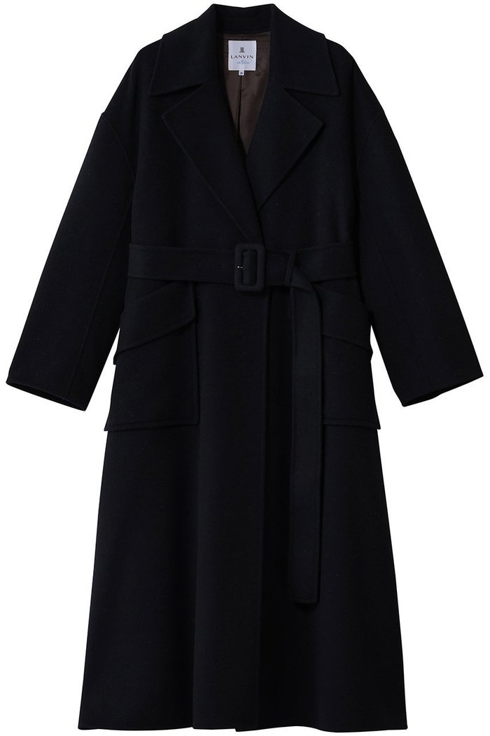 【ランバン オン ブルー/LANVIN en Bleu】のウールリバーフレアコート インテリア・キッズ・メンズ・レディースファッション・服の通販 founy(ファニー) https://founy.com/ ファッション Fashion レディースファッション Fashion for Women アウター Coat / Outerwear Collection コート・ロングコート・ピーコート Long Coats, Peacoats & More なめらか Smooth, Silky Texture ガウン Gown, Robe フレア Flare, Flared リラックス Relax, Relaxed Fit ロング Long, Long-Length 新作・新入荷 New Arrivals / New In |ID: prp329100004765859 ipo3291000000034504652