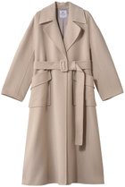 【ランバン オン ブルー/LANVIN en Bleu】のウールリバーフレアコート ベージュ|ID: prp329100004765859 ipo3291000000034504654