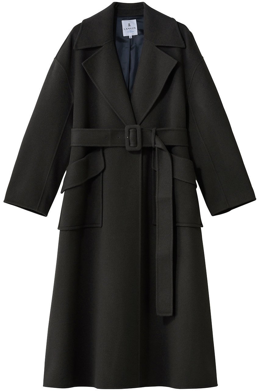 【ランバン オン ブルー/LANVIN en Bleu】のウールリバーフレアコート インテリア・キッズ・メンズ・レディースファッション・服の通販 founy(ファニー) ファッション Fashion レディースファッション Fashion for Women アウター Coat / Outerwear Collection コート・ロングコート・ピーコート Long Coats, Peacoats & More なめらか Smooth, Silky Texture ガウン Gown, Robe フレア Flare, Flared リラックス Relax, Relaxed Fit ロング Long, Long-Length 新作・新入荷 New Arrivals / New In チャコールグレー|ID: prp329100004765859 ipo3291000000034504655