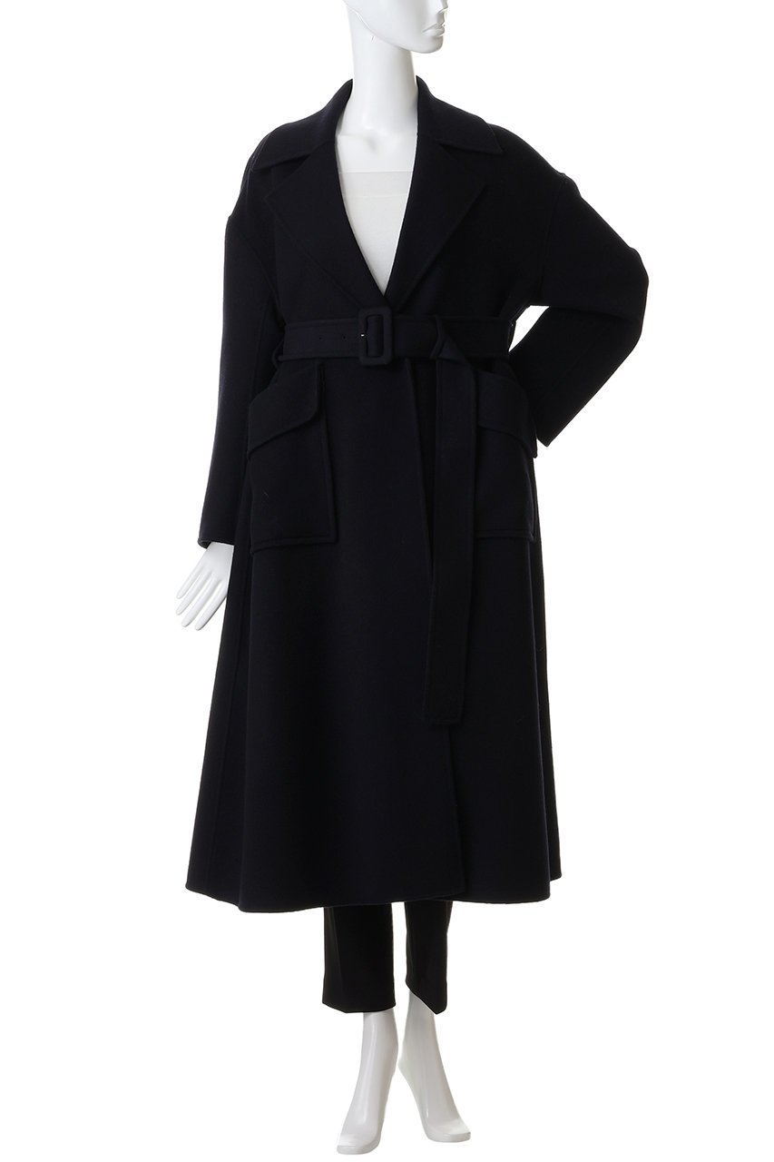 【ランバン オン ブルー/LANVIN en Bleu】のウールリバーフレアコート 人気、トレンドファッション・服の通販 founy(ファニー) ファッション Fashion レディースファッション Fashion for Women アウター Coat / Outerwear Collection コート・ロングコート・ピーコート Long Coats, Peacoats & More なめらか Smooth, Silky Texture ガウン Gown, Robe フレア Flare, Flared リラックス Relax, Relaxed Fit ロング Long, Long-Length 新作・新入荷 New Arrivals / New In other-2|ID: prp329100004765859 ipo3291000000034504656