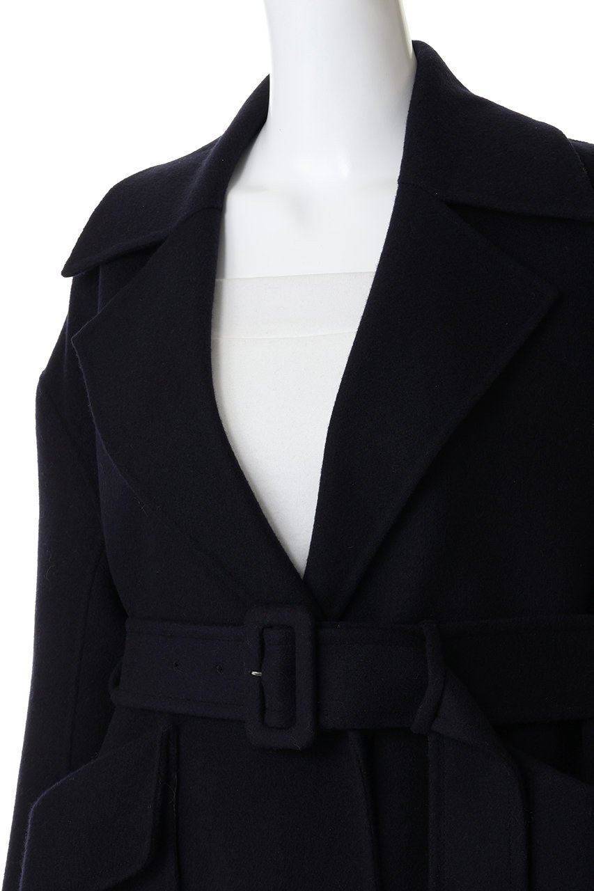 【ランバン オン ブルー/LANVIN en Bleu】のウールリバーフレアコート 人気、トレンドファッション・服の通販 founy(ファニー) ファッション Fashion レディースファッション Fashion for Women アウター Coat / Outerwear Collection コート・ロングコート・ピーコート Long Coats, Peacoats & More なめらか Smooth, Silky Texture ガウン Gown, Robe フレア Flare, Flared リラックス Relax, Relaxed Fit ロング Long, Long-Length 新作・新入荷 New Arrivals / New In other-5|ID: prp329100004765859 ipo3291000000034504659