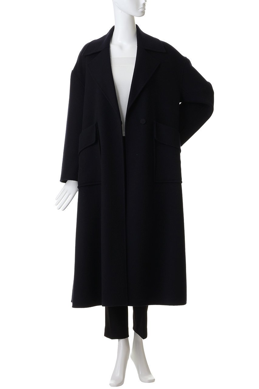 【ランバン オン ブルー/LANVIN en Bleu】のウールリバーフレアコート 人気、トレンドファッション・服の通販 founy(ファニー) ファッション Fashion レディースファッション Fashion for Women アウター Coat / Outerwear Collection コート・ロングコート・ピーコート Long Coats, Peacoats & More なめらか Smooth, Silky Texture ガウン Gown, Robe フレア Flare, Flared リラックス Relax, Relaxed Fit ロング Long, Long-Length 新作・新入荷 New Arrivals / New In other-7|ID: prp329100004765859 ipo3291000000034504661