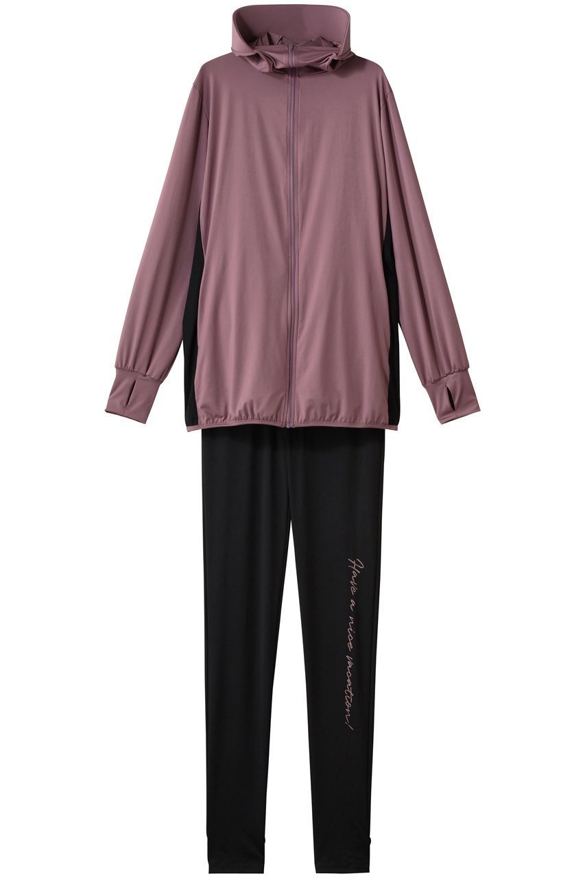 【レイール/Reir】の【San-ai Resort】【UPF50+】つば付きラッシュ・レギンスセット インテリア・キッズ・メンズ・レディースファッション・服の通販 founy(ファニー) ファッション Fashion レディースファッション Fashion for Women パンツ Pants & Trousers レギンス Leggings & Stretch Pants スポーツウェア Functional & Stylish Sportswear スポーツ トップス Athletic Tops / Workout Tops / Training Shirts 2025年 2025 2025-2026秋冬・A/W Autumn/Winter 2025–26 AW25–26 なめらか Smooth, Silky Texture ストレッチ Stretch, Stretchy Fabric スポーツ Sports, Activewear パーカー Hoodie, Parka メッシュ Mesh, Net Fabric リラックス Relax, Relaxed Fit レギンス Leggings, Stretch Pants A/W・秋冬 Autumn/Winter ピンク|ID: prp329100004765860 ipo3291000000034504665
