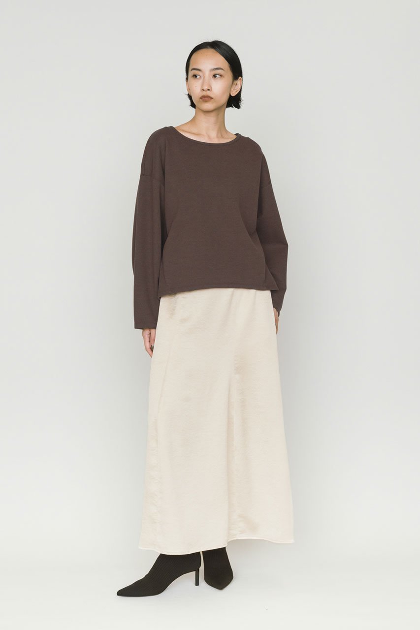 【ミディウミソリッド/MIDIUMISOLID】のワイドコクーンプルオーバー 人気、トレンドファッション・服の通販 founy(ファニー) 　ファッション　Fashion　レディースファッション　Fashion for Women　トップス・カットソー　Cut & Sew Tops　シャツ・ブラウス・オフィスカジュアル　Elegant Blouses & Button-Ups　ロングTシャツ・Tシャツ　Longline T-Shirts & Tees　カジュアルプルオーバー・ニットトップス　Pullovers & Knit Tops / Casual Pullovers　カットソー・ベーシックTシャツ　Cut-and-Sewn Tops / Stretch Tees & Basics　エレガント 上品　Elegant　シンプル　Simple, Minimal　スリーブ　Sleeve, Long Sleeve / Short Sleeve　リラックス　Relax, Relaxed Fit　ロング　Long, Long-Length　A/W・秋冬　Autumn/Winter　other-6|ID: prp329100004765863 ipo3291000000034565691