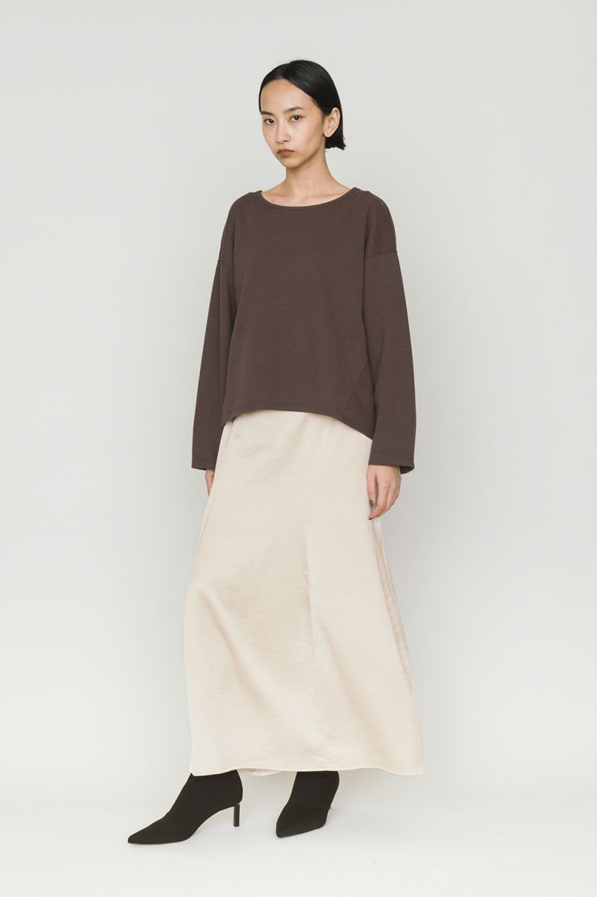 【ミディウミソリッド/MIDIUMISOLID】のワイドコクーンプルオーバー 人気、トレンドファッション・服の通販 founy(ファニー) 　ファッション　Fashion　レディースファッション　Fashion for Women　トップス・カットソー　Cut & Sew Tops　シャツ・ブラウス・オフィスカジュアル　Elegant Blouses & Button-Ups　ロングTシャツ・Tシャツ　Longline T-Shirts & Tees　カジュアルプルオーバー・ニットトップス　Pullovers & Knit Tops / Casual Pullovers　カットソー・ベーシックTシャツ　Cut-and-Sewn Tops / Stretch Tees & Basics　エレガント 上品　Elegant　シンプル　Simple, Minimal　スリーブ　Sleeve, Long Sleeve / Short Sleeve　リラックス　Relax, Relaxed Fit　ロング　Long, Long-Length　A/W・秋冬　Autumn/Winter　other-7|ID: prp329100004765863 ipo3291000000034565693