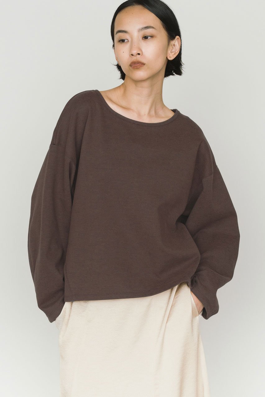 【ミディウミソリッド/MIDIUMISOLID】のワイドコクーンプルオーバー 人気、トレンドファッション・服の通販 founy(ファニー) 　ファッション　Fashion　レディースファッション　Fashion for Women　トップス・カットソー　Cut & Sew Tops　シャツ・ブラウス・オフィスカジュアル　Elegant Blouses & Button-Ups　ロングTシャツ・Tシャツ　Longline T-Shirts & Tees　カジュアルプルオーバー・ニットトップス　Pullovers & Knit Tops / Casual Pullovers　カットソー・ベーシックTシャツ　Cut-and-Sewn Tops / Stretch Tees & Basics　エレガント 上品　Elegant　シンプル　Simple, Minimal　スリーブ　Sleeve, Long Sleeve / Short Sleeve　リラックス　Relax, Relaxed Fit　ロング　Long, Long-Length　A/W・秋冬　Autumn/Winter　other-8|ID: prp329100004765863 ipo3291000000034565694